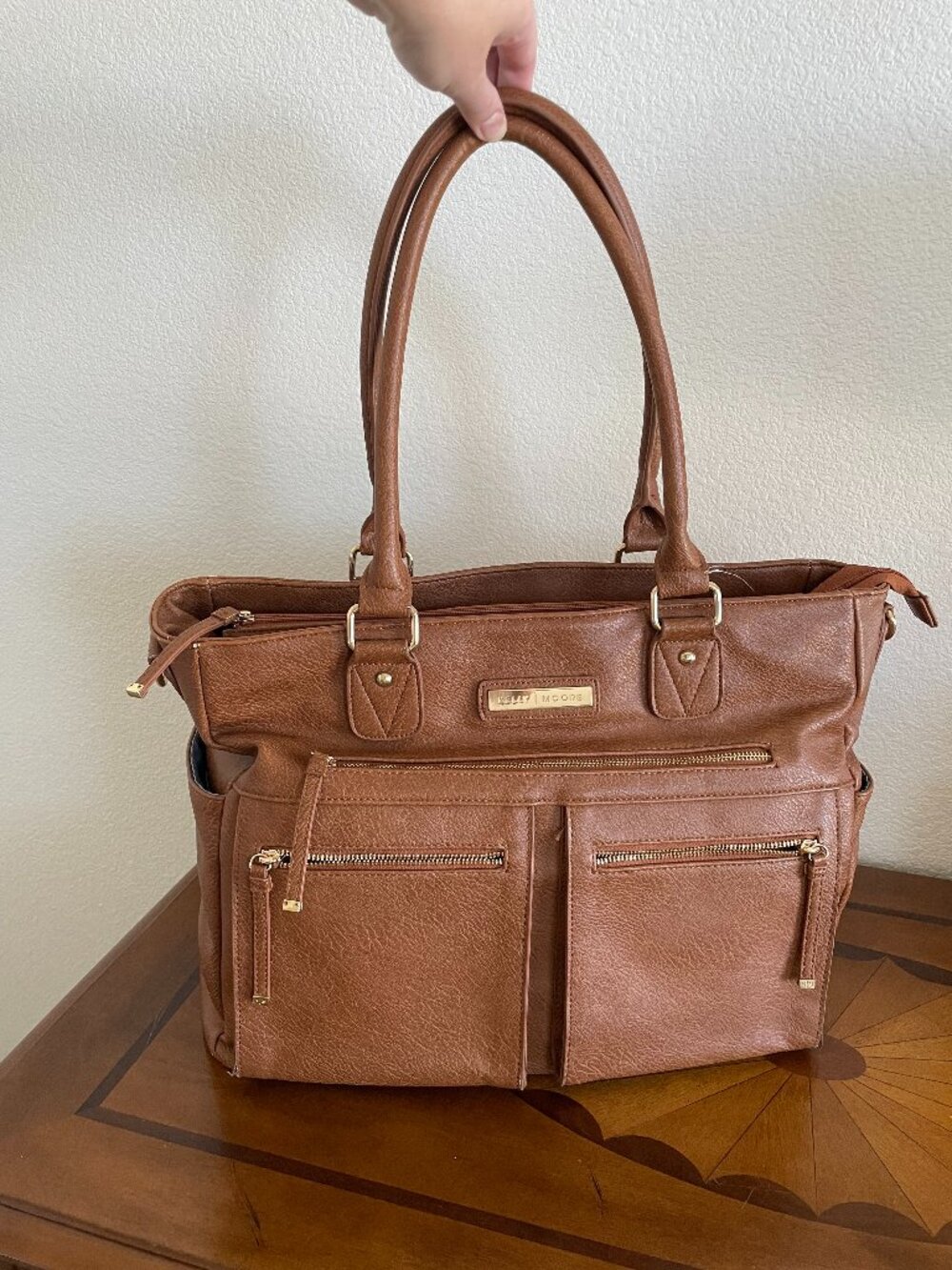 Kelly Moore Libby Cognac Camera Bag Padded Insert Trolley Sleeve Travel
